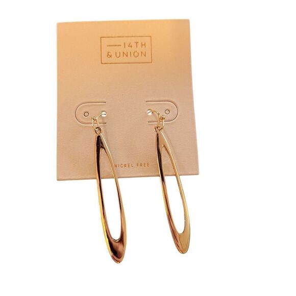 14th & Union Gold Hoop Earrings - Picture 1 of 3